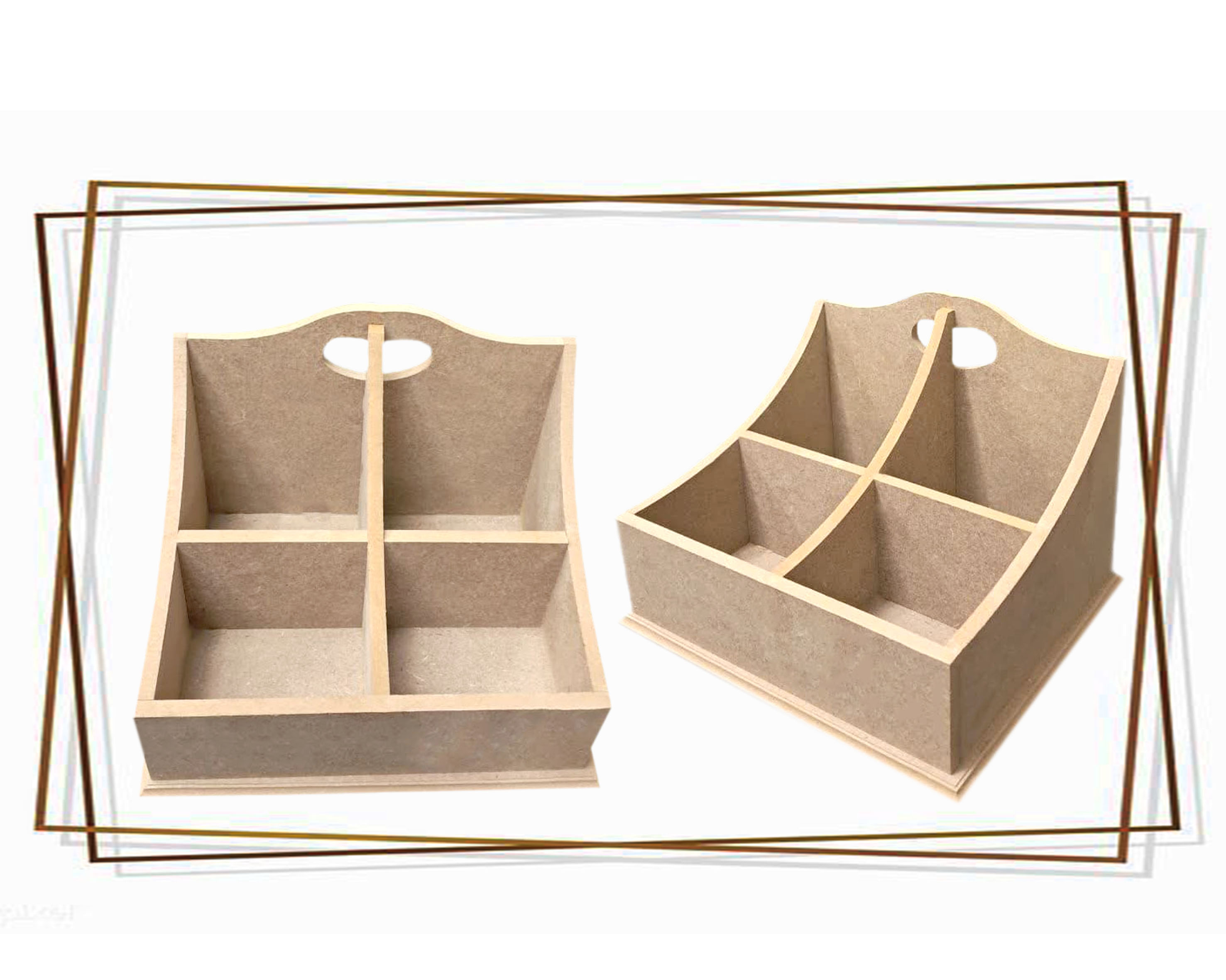 بیس خام MDF جا برس و قلم رومیزی