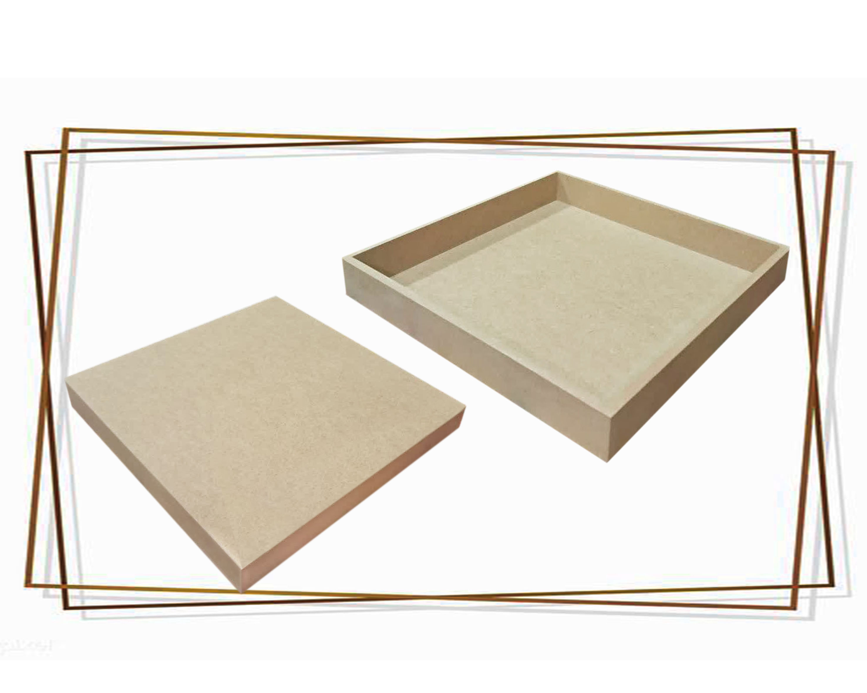 بیس خام MDF قاب باکس