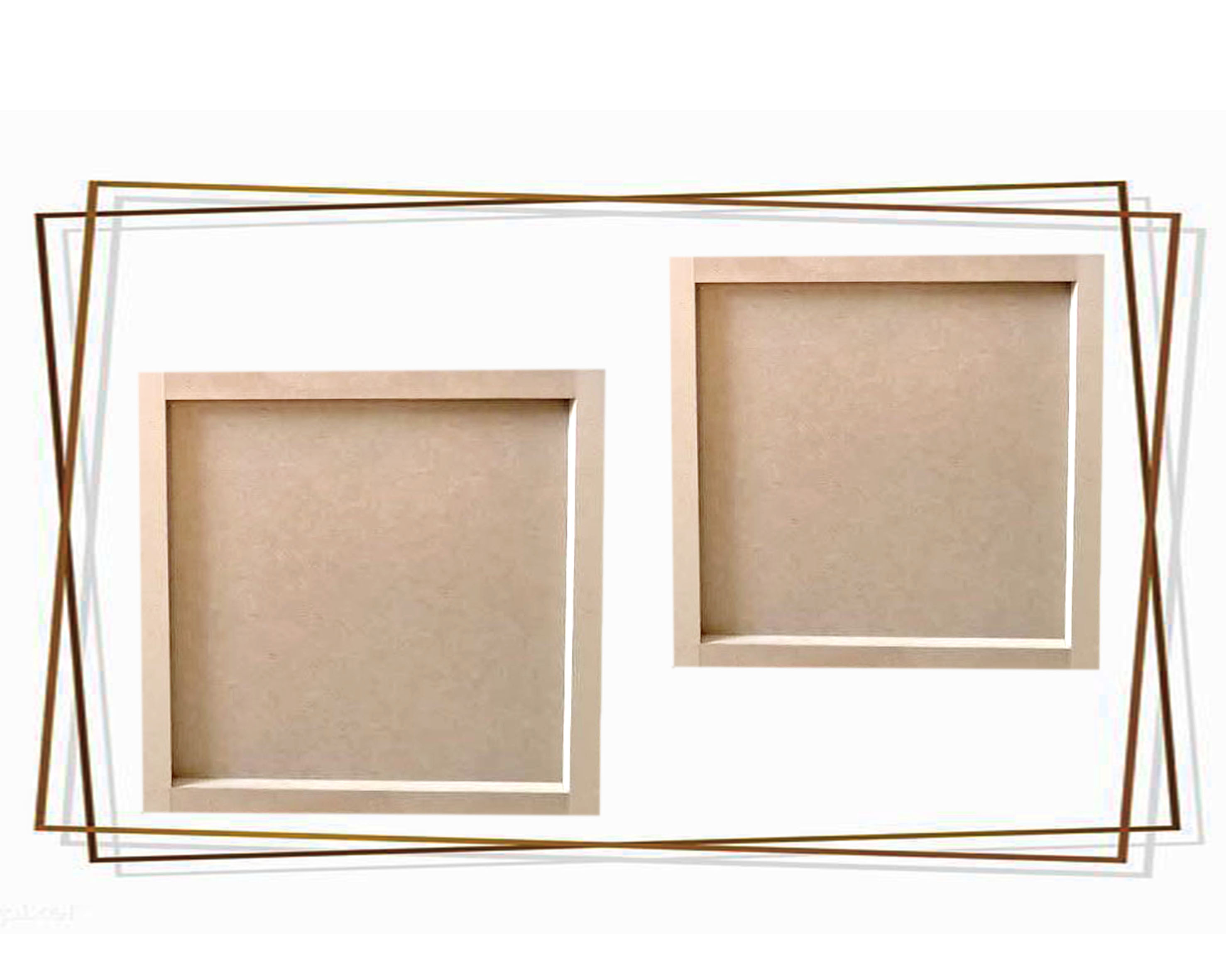 بیس خام MDF مربع کلاف دار