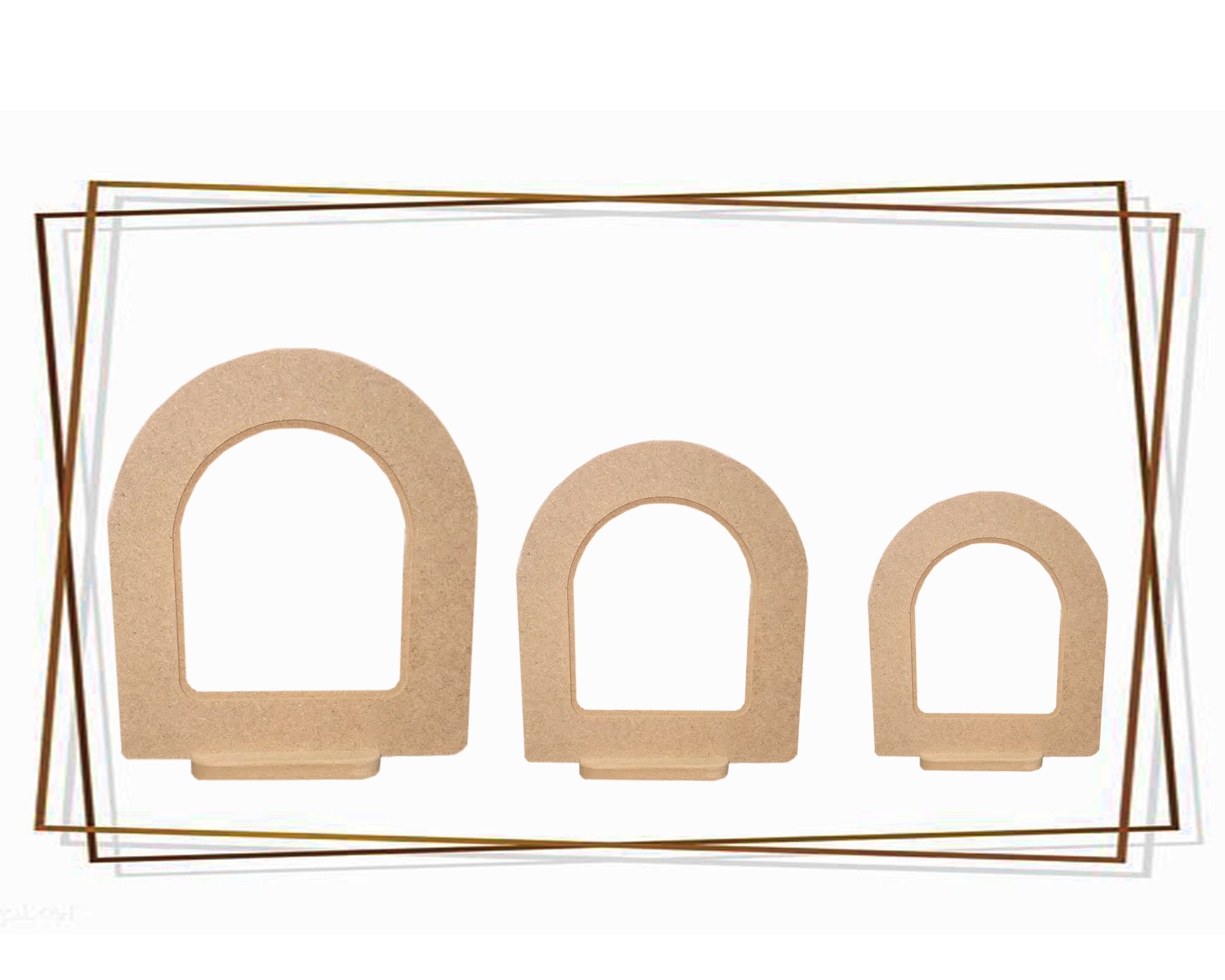 بیس خام MDF آینه پایه دار 25*29