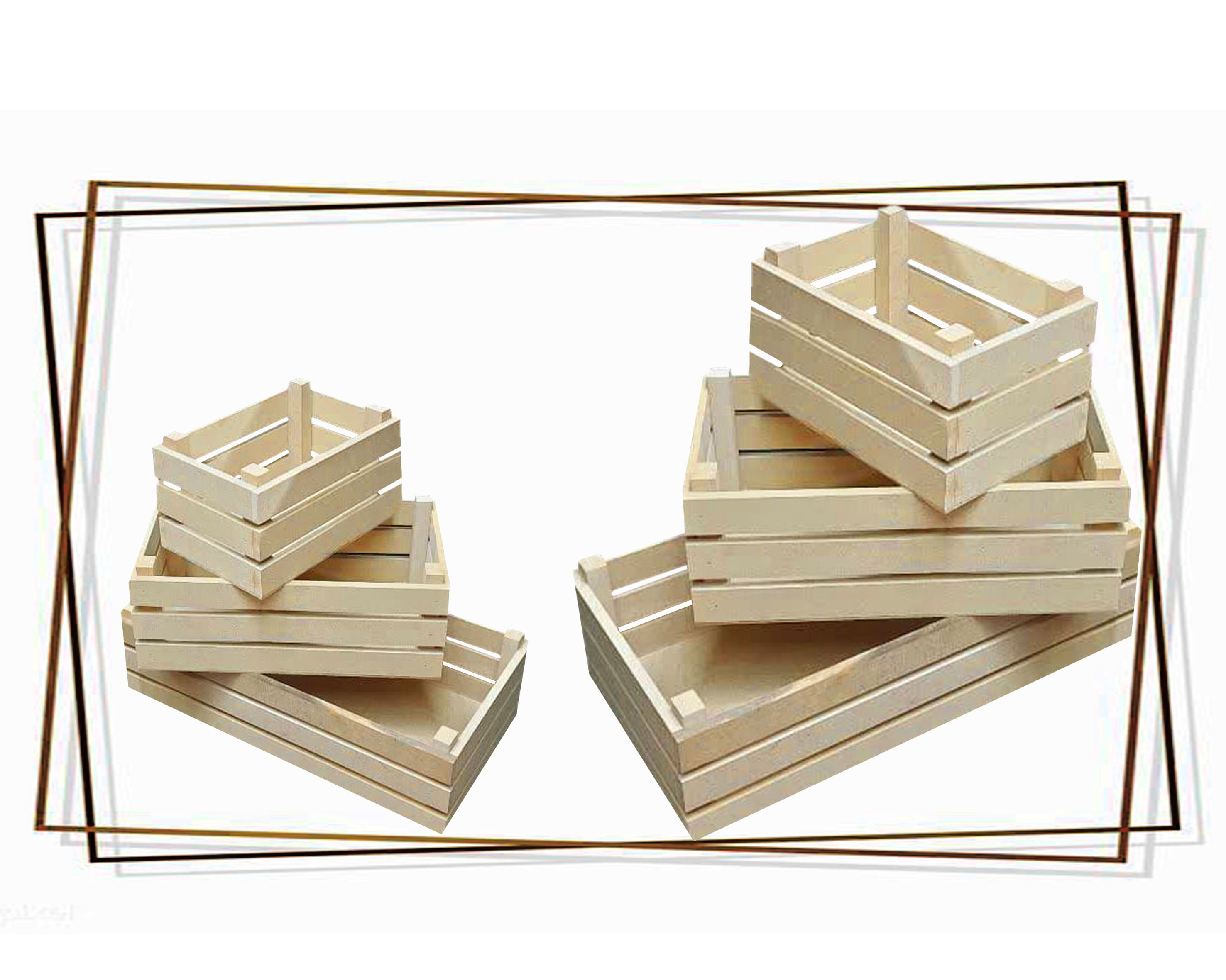 بیس خامMDFصندوق میوه ای 40*20