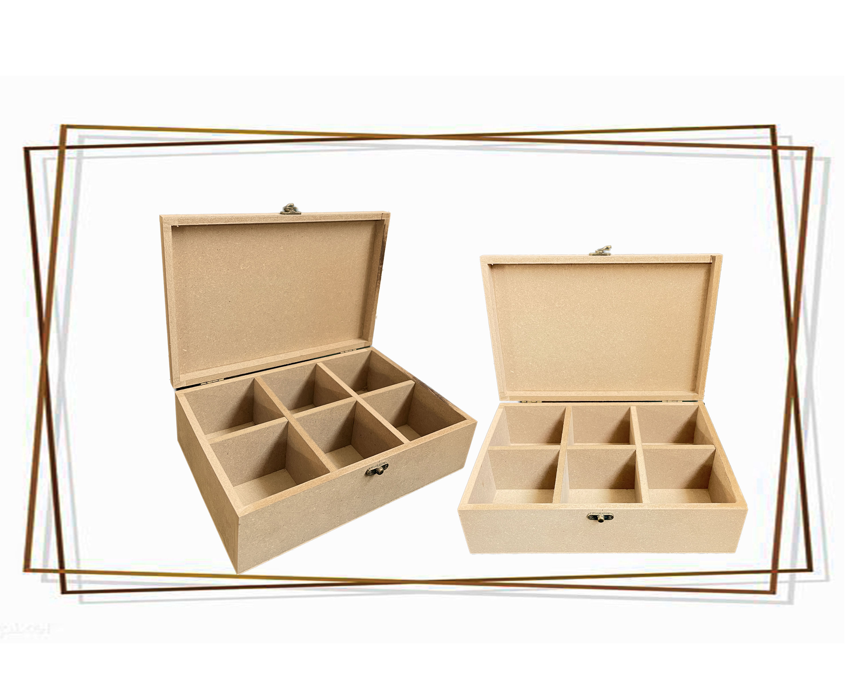 بیس خام MDF جعبه 6-10*20*30